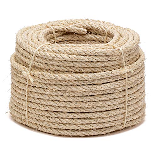 La cordeline 388-50 Sisalseil Ø 10 mm – Krone 50 m, Natur, 50M von La cordeline