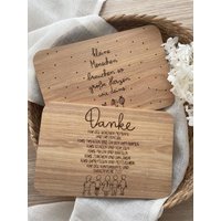 Geschenk Erzieherin Frühstücksbrettchen Tagesmutter Lehrerin von LaBuhKreativ