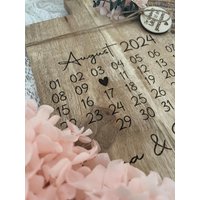 Holzbrett Traudatum Hochzeitsgeschenk Geschenk Jahestag Hochzeitstag Dekobrett von LaBuhKreativ