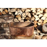 Kupfer-Wandpflanzer, Handgefertigter Hängender Wandpflanzer von LaCasadelRame
