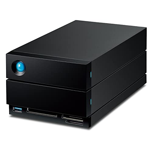 LaCie 2big Dock Thunderbolt 3 32TB externe Festplatte, 3.5", PC Mac iPad & iPhone, Data Rescue Service (STLG32000400) von LaCie