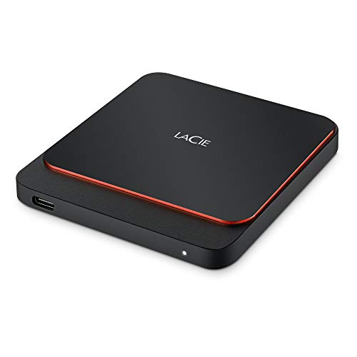 LaCie Portable SSD, externe SSD 2TB, 2.5 Zoll, USB-C, PC & Mac, inkl. 3 Jahre Rescue Service, Modellnr.: STHK2000800 von LaCie