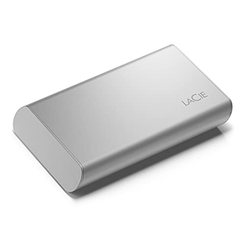 LaCie Portable SSD, externe SSD 1TB, 2.5 Zoll, PC & Mac, Iphone 15 Pro kompatibel, inkl. 3 Jahre Rescue Service, Modellnr.: STKS1000400 von LaCie