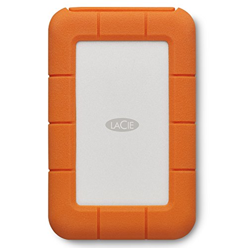 LaCie Rugged 4TB tragbare externe Festplatte, 2.5 Zoll, PC & Mac, inkl. USB-C w/o USB-A Kabel, inkl. 2 Jahre Rescue Service, Modellnr.: STFR4000800 von LaCie