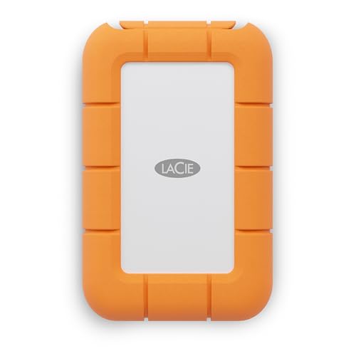 Seagate Rugged Mini externe SSD 4TB, 40 Gb/s, 2.000 MB/s,kompatibel mit PC / Mac / iPad / Thunderbolt 4 u. 3, inkl. 3 Jahre Rescue Service, Modellnr.: STMF4000400 von LaCie