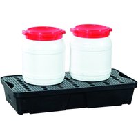 LaCont Auffangwanne aus Polyethylen, HxBxT 155 x 805 x 405 mm, Auffangvolumen 30 l mit Polyethylen-Lochplatte von LaCont