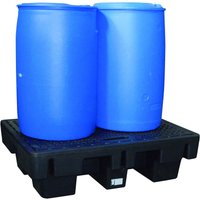 LaCont Auffangwanne aus Polyethylen, HxBxT 380 x 1310 x 910 mm, Auffangvolumen 220 l, mit Polyethylen-Lochplatte von LaCont