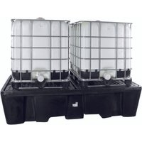 LaCont Wannen aus Polyethylen PE-KT-2, HxBxT 575 x 2450 x 1450 mm, mit Polyethylen-Lochplatte von LaCont