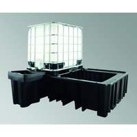 LaCont Auffangwannen aus Polyethylen PE-KT-2S für IBC, HxBxT 575 x 2300 x 1360 mm, ohne Polyethylen-Lochplatte von LaCont