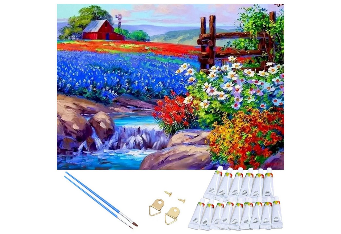 LaCute Malen nach Zahlen Blumenwiese Malset – Kreatives Malen nach Zahlen mit Rahmen 30x40 cm (Komplettes Malset: Kreatives Malen nach Zahlen mit Rahmen und Farben, Malen nach Zahlen Set: Leinwand 30x40 cm, Acrylfarben, Pinsel, Rahmen), Blumenwiese Malset: Hochwertige Leinwand 30x40 cm Acrylfarben & Rahmen LaCute Malen nach Zahlen Blumenwiese Malset – Kreatives Malen nach Zahlen mit Rahmen 30x40 cm (Komplettes Malset: Kreatives Malen nach Zahlen mit Rahmen und Farben, Malen nach Zahlen Set: Leinwand 30x40 cm, Acrylfarben, Pinsel, Rahmen), Blumenwiese Malset: Hochwertige Leinwand 30x40 cm Acrylfarben & Rahmen von LaCute