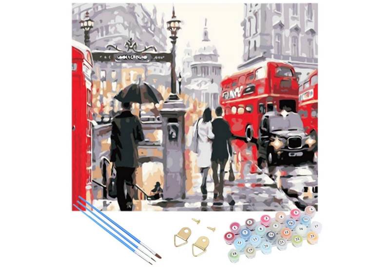 LaCute Malen nach Zahlen England Malset – Kreatives Malen nach Zahlen mit Rahmen 30x40cm (Komplettes Malset: Kreatives Malen nach Zahlen mit Rahmen und Farben, Malen nach Zahlen Set: Leinwand 30x40cm, Acrylfarben, Pinsel, Rahmen), England Malset: Hochwertige Leinwand 30x40cm Acrylfarben & Rahmen LaCute Malen nach Zahlen England Malset – Kreatives Malen nach Zahlen mit Rahmen 30x40cm (Komplettes Malset: Kreatives Malen nach Zahlen mit Rahmen und Farben, Malen nach Zahlen Set: Leinwand 30x40cm, Acrylfarben, Pinsel, Rahmen), England Malset: Hochwertige Leinwand 30x40cm Acrylfarben & Rahmen von LaCute