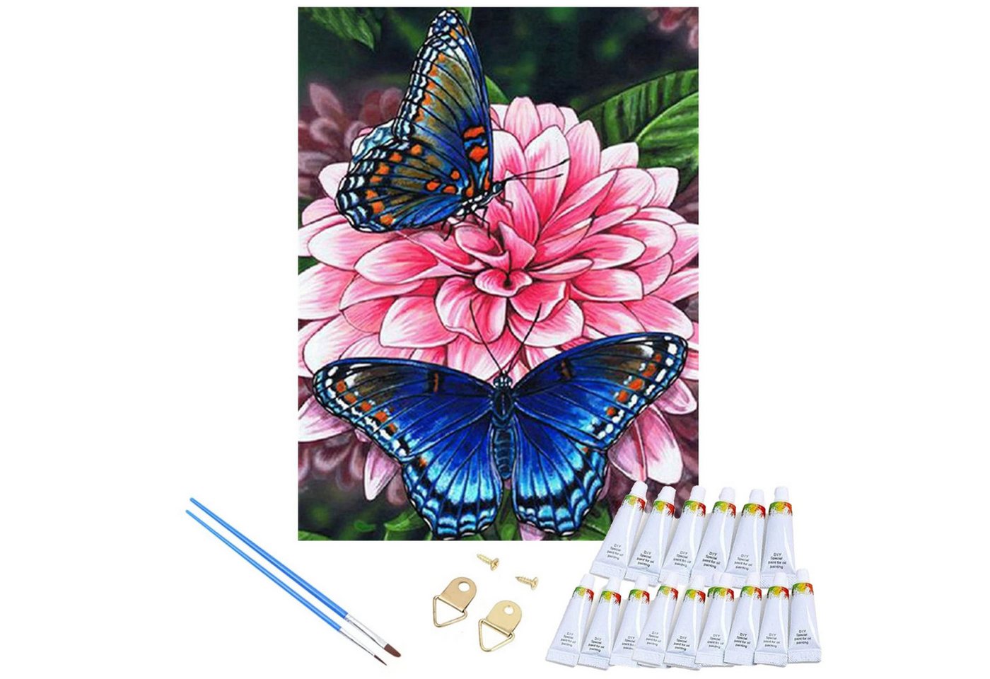 LaCute Malen nach Zahlen Schmetterling Malset – Kreatives Malen nach Zahlen mit Rahmen 30x40 cm (Komplettes Malset: Kreatives Malen nach Zahlen mit Rahmen und Farben, Malen nach Zahlen Set: Leinwand 30x40 cm, Acrylfarben, Pinsel, Rahmen), Schmetterlinge Malset Hochwertige Leinwand 30x40cm Acrylfarben Rahmen LaCute Malen nach Zahlen Schmetterling Malset – Kreatives Malen nach Zahlen mit Rahmen 30x40 cm (Komplettes Malset: Kreatives Malen nach Zahlen mit Rahmen und Farben, Malen nach Zahlen Set: Leinwand 30x40 cm, Acrylfarben, Pinsel, Rahmen), Schmetterlinge Malset Hochwertige Leinwand 30x40cm Acrylfarben Rahmen von LaCute