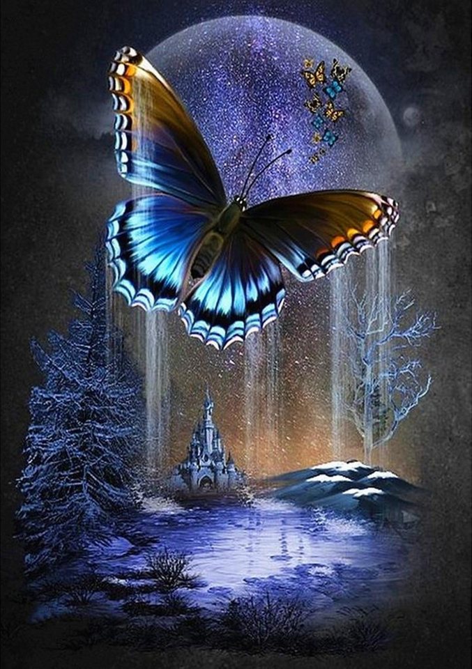 LaCute Malen nach Zahlen XL 5d Diamond Painting Schmetterling Malen nach Zahlen 50x65cm (Komplettset für 5D Diamond Painting inklusive Leinwand, Diamanten und Werkzeugen, Diamond Painting Set mit Zubehör für DIY-Kreativität und Entspannung), 50x65cm 5D Diamond Painting mit präziser Klebeschicht & Zubehör LaCute Malen nach Zahlen XL 5d Diamond Painting Schmetterling Malen nach Zahlen 50x65cm (Komplettset für 5D Diamond Painting inklusive Leinwand, Diamanten und Werkzeugen, Diamond Painting Set mit Zubehör für DIY-Kreativität und Entspannung), 50x65cm 5D Diamond Painting mit präziser Klebeschicht & Zubehör von LaCute