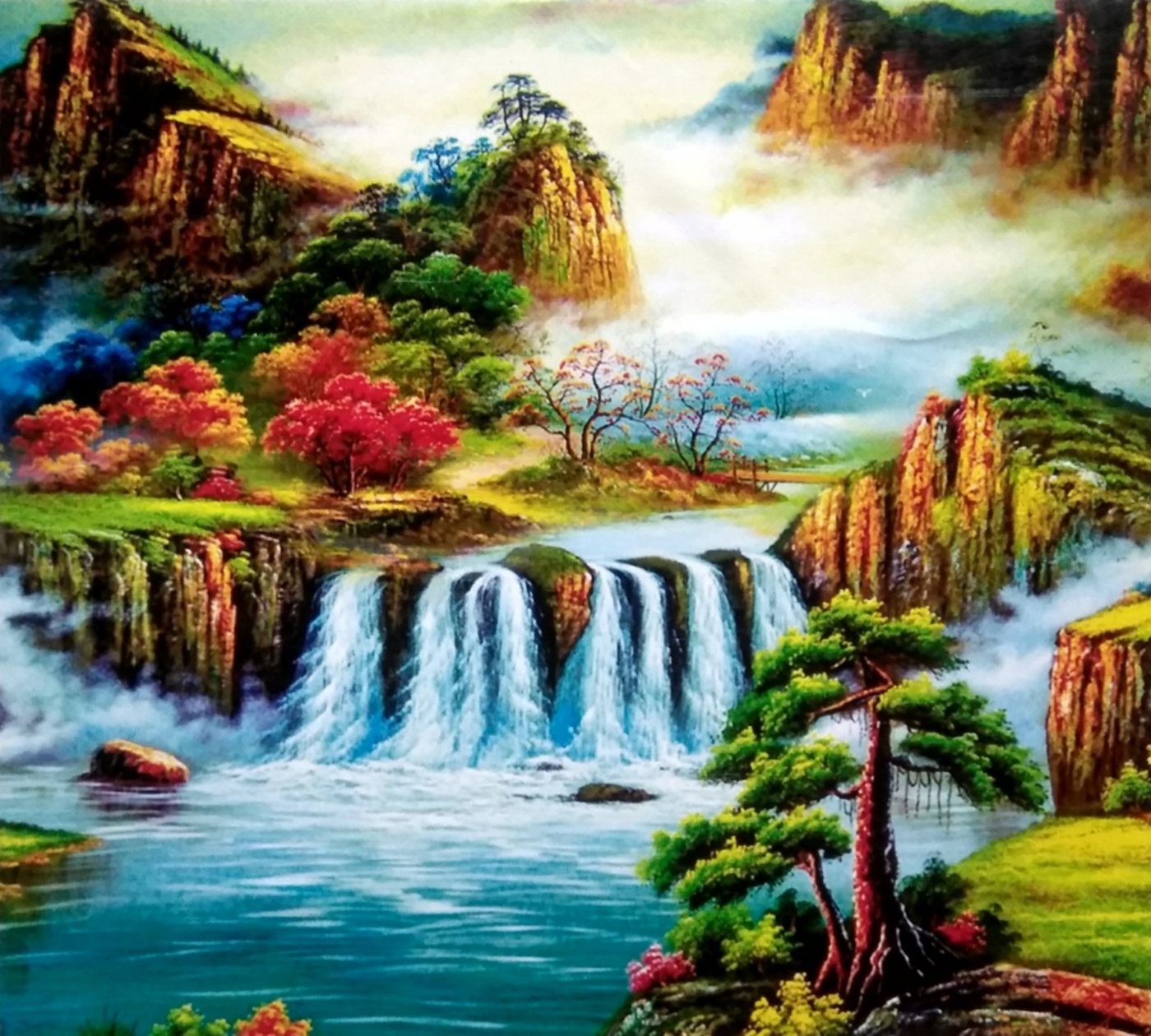 LaCute Malen nach Zahlen XL 5d Diamond Painting Wasserfall Malen nach Zahlen 50x65cm (Komplettset für 5D Diamond Painting inklusive Leinwand, Diamanten und Werkzeugen, Diamond Painting Set mit Zubehör für DIY-Kreativität und Entspannung), 50x65cm 5D Diamond Painting mit präziser Klebeschicht & Zubehör LaCute Malen nach Zahlen XL 5d Diamond Painting Wasserfall Malen nach Zahlen 50x65cm (Komplettset für 5D Diamond Painting inklusive Leinwand, Diamanten und Werkzeugen, Diamond Painting Set mit Zubehör für DIY-Kreativität und Entspannung), 50x65cm 5D Diamond Painting mit präziser Klebeschicht & Zubehör von LaCute