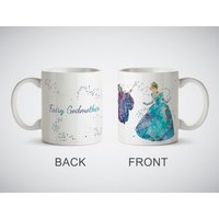 Aschenputtel Und Gute Fee Benutzerdefinierte Text Kunstdruck Tasse Kaffee Tee Küche Dekor Weiße Oder Magic Mug Personalisierte Prinzessin von LaDecorEU