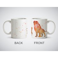 Simba Und Mufasa Der König Der Löwen Becher Aquarell Kunstdruck Tasse Kaffee Tee Küche Dekor Weiße Oder Zaubertasse Kinderzimmer Dekoration von LaDecorEU