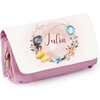 Personalisiertes Schulset, Blau Oder Rosa, Gelbe Meerjungfrau Und Blumen Personalisiertes Schulset, Blau Oder Rosa, Gelbe Meerjungfrau Und Blumen von LaFabrik34