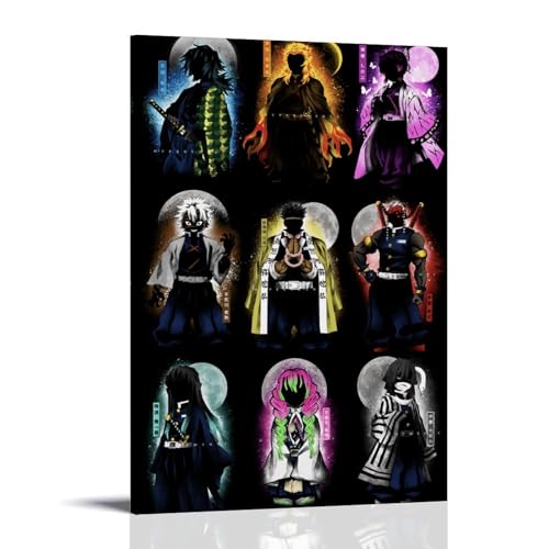 LaFegoude Demon Slayer Manga Fanart Poster Dekorative Malerei Leinwand Wandkunst Wohnzimmer Poster Schlafzimmer Malerei,Wandkunst Bilddruck Moderne Familienzimmer Dekor 16x24inch(40x60cm) von LaFegoude