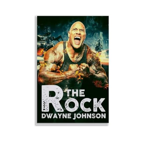 LaFegoude Dwayne Johnson Poster Dekorative Malerei Leinwand Wandkunst Wohnzimmer Poster Schlafzimmer Malerei,Wandkunst Bilddruck Moderne Familienzimmer Dekor 12x18inch(30x45cm) von LaFegoude