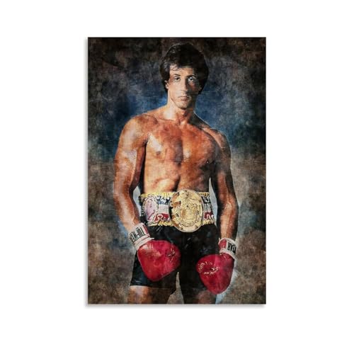 LaFegoude Rocky Balboa Poster Dekorative Malerei Leinwand Wandkunst Wohnzimmer Poster Schlafzimmer Malerei,Wandkunst Bilddruck Moderne Familienzimmer Dekor 20x30inch(50x75cm) von LaFegoude