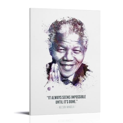 The Legendary Nelson Mandela Poster Dekorative Malerei Leinwand Wandkunst Wohnzimmer Poster Schlafzimmer Malerei,Wandkunst Bilddruck Moderne Familienzimmer Dekor 12x18inch(30x45cm) von LaFegoude