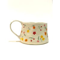 Amalfiküste Zierliche Tasse - Handgemachte Keramik | Handgemalter Kaffee Tee von LaFleurArtisane