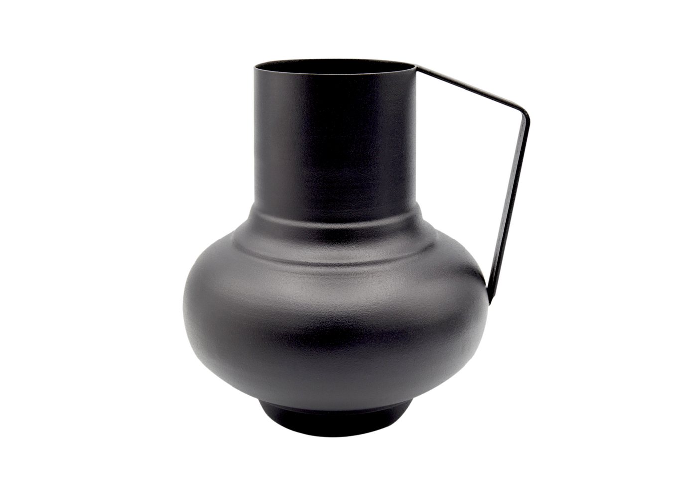 LaLe Living Dekovase Krug Vaso in Schwarz, 16 x 19 cm, aus Eisen von LaLe Living