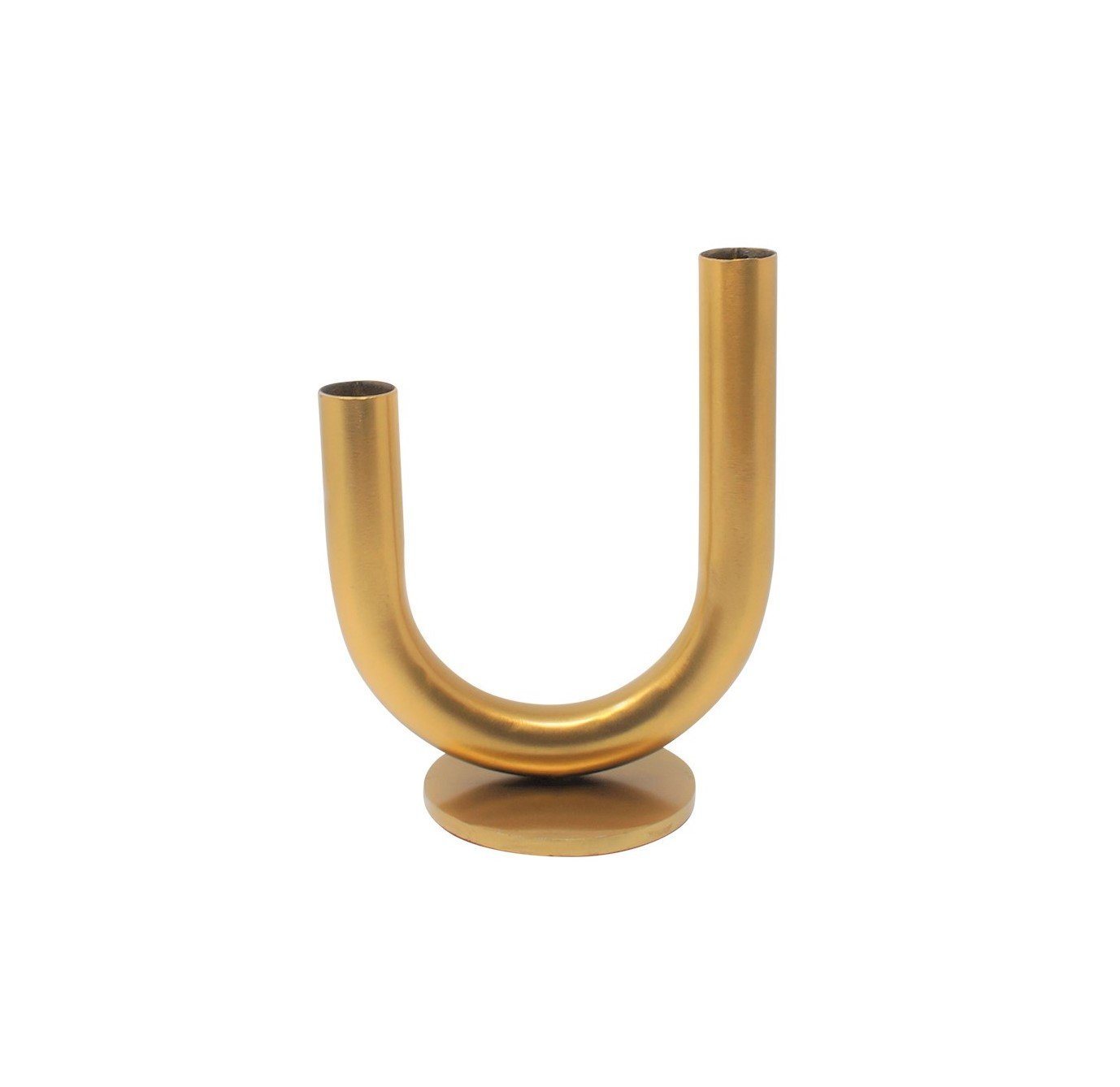 LaLe Living Dekovase Vase Ajala in Gold, 18 x 15 cm, aus Eisen von LaLe Living