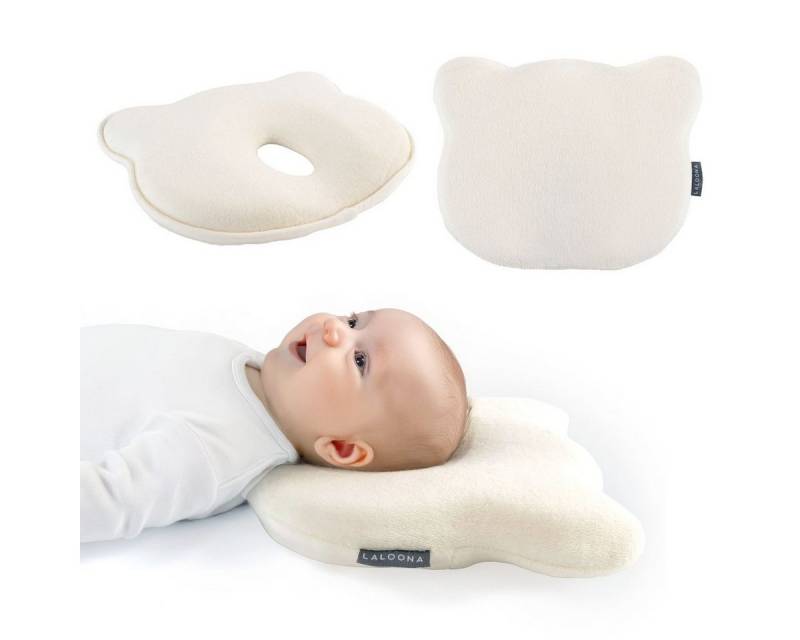 LaLoona Babykissen beige, Babykissen gegen Kopfverformung / Plattkopf Kopfkissen für Neugeborene LaLoona Babykissen beige, Babykissen gegen Kopfverformung / Plattkopf Kopfkissen für Neugeborene von LaLoona