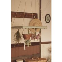 Holzhängeblumen-Trocknerständer ~ Cottagecore Inspiriert 100% Altholz Grandmacore Floral Studio Kräuter von LaMaisonNaturaliste