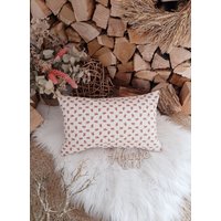 Kissenhülle/ Kissenbezug Dekokissen Landhaus Cottage Creme Rosen von LaMilaHandmade
