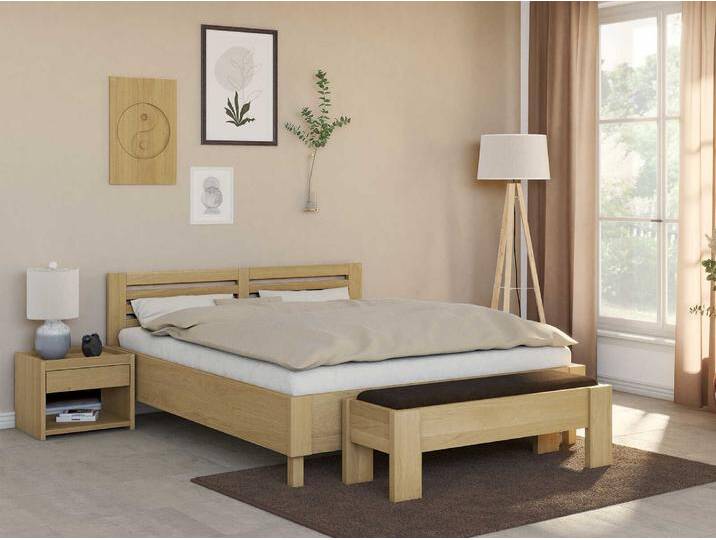 Bett „Moritz“ aus Eiche Hell Bett „Moritz“ aus Eiche Hell von LaModula