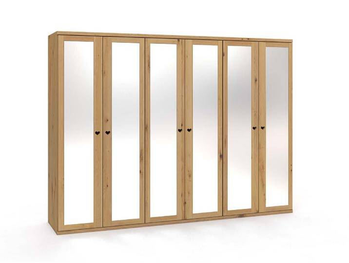 Drehtürenschrank „Sandra“ Wildeiche Hell 6-türig Drehtürenschrank „Sandra“ Wildeiche Hell 6-türig von LaModula