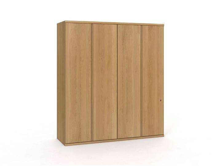 Drehtürenschrank „Valentin“ Eiche Hell 4-türig Drehtürenschrank „Valentin“ Eiche Hell 4-türig von LaModula
