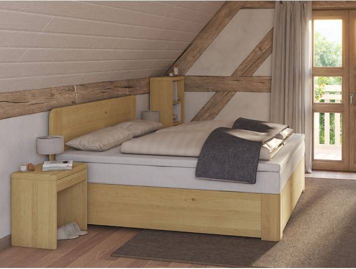 Eichenbett Hell „Niklas“ Boxspring Eichenbett Hell „Niklas“ Boxspring von LaModula