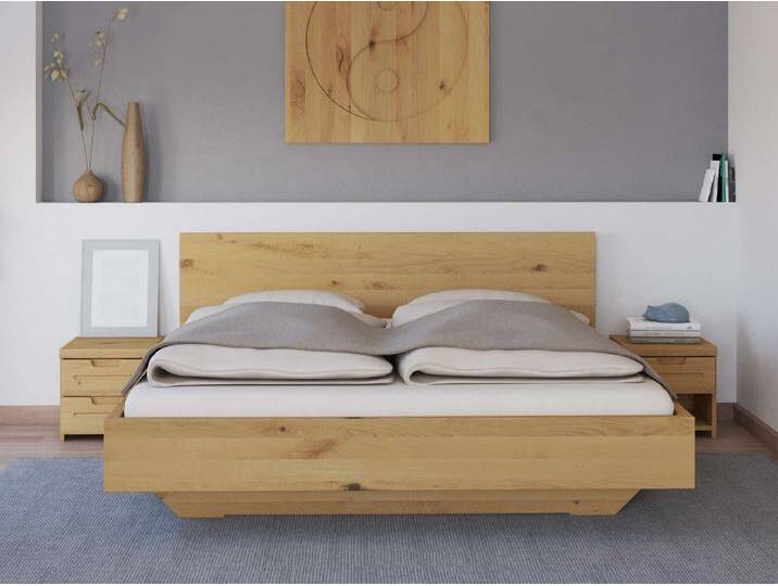 Wildeichenbett Hell „Lukas“ Boxspring Wildeichenbett Hell „Lukas“ Boxspring von LaModula