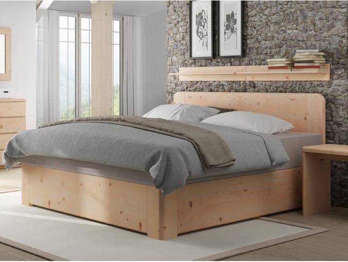 Zirbenholzbett „Niklas“ Boxspring Zirbenholzbett „Niklas“ Boxspring von LaModula