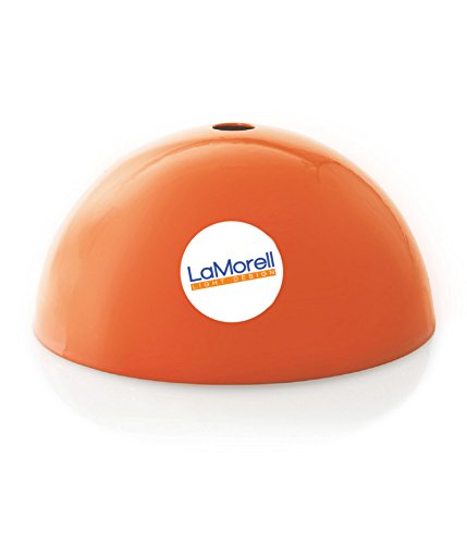 Baldachin lackiert Orange + 1 Zugentlastung + 1 Überwurfmutter + 1 Spannplatte. Made in Italy von LaMorell LightDesign