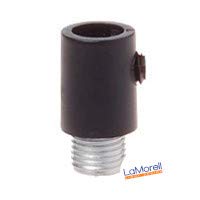 Klemmnippel für Textilkabel, Zugentlastung, M10x1 Gewinde - 10 Stück (schwarz) von LaMorell LightDesign