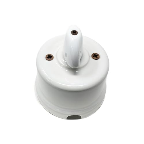 LaMorell LightDesign - Schalter/Umsteller aus weißem Porzellan Napoleon Ø 65 mm von LaMorell LightDesign