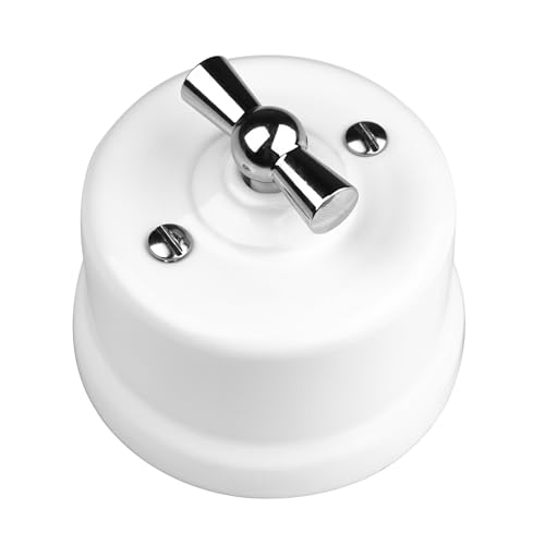 LaMorell LightDesign - Wechselrichter aus weißem Porzellan, Steuerung mit Öse aus verzinktem Metall, Ø 65 mm von LaMorell LightDesign