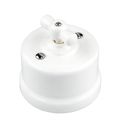 LaMorell LightDesign - Wechselrichter aus weißem Porzellan mit Knopfloch Ø 65 mm von LaMorell LightDesign
