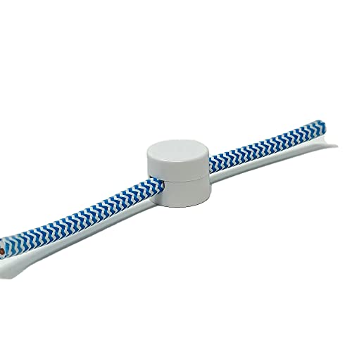 Wand- und Deckenpins - Weiß, Schwarz and Transparent für Textilkabel. 3 Stück (Weiß) von LaMorell LightDesign