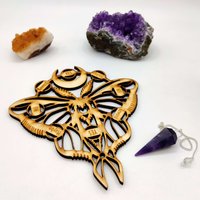 Pendelbrett Aus Holz, Einzigartiges Hexenbrett Für Spiritualität, Ouija-Brett Wahrsagen, Perfekte Altaranzeige Pendelbrett Aus Holz, Einzigartiges Hexenbrett Für Spiritualität, Ouija-Brett Wahrsagen, Perfekte Altaranzeige von LaMuciDesign