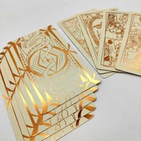 Wunder Tarot Deck Für Anfänger, Tarotkarten Mit Bedeutung, Geschenk Frauen, Perfektes Set Von 78 Anfänger Decks von LaMuciDesign