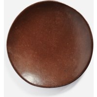 2 Dessertteller 20cm Bienenwachs Finish - 2Er Set Rot Handgemachtes Tongeschirr von LaMuerteTienePermiso