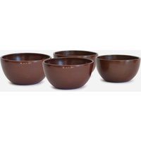 8 Schalen 14x7 cm - Bienenwachs Finish Natur Roter Ton Handgemachtes Set Stück von LaMuerteTienePermiso