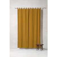 Schiebevorhang in Bernsteingelb Aus Massivem Leinen | Optional Stickerei von LaPetiteAlice