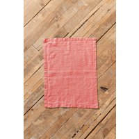 Tischset in Festem Wassermelonen-Rosa Leinen | Optional Stickerei von LaPetiteAlice