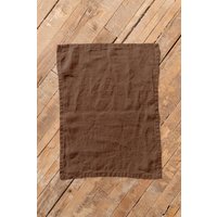 Walnussbraunes Leinen Tischset, Weicher Bio Stoff Walnussbraunes Leinen Tischset, Weicher Bio Stoff von LaPetiteAlice